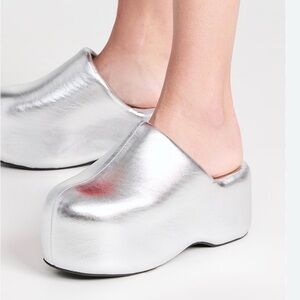 SIMON MILLER - Bubble Clog - Silver - Size 6